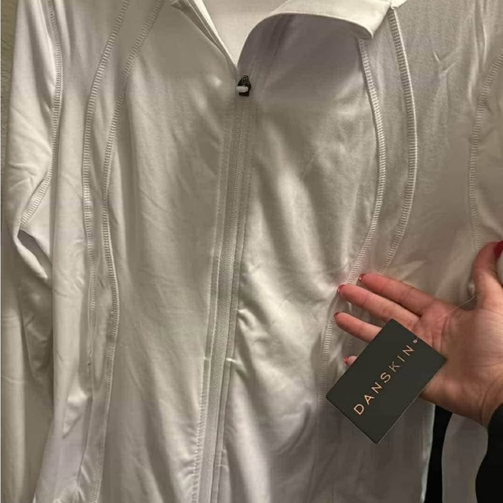 Danskin Men's Lightweight White Jacket
